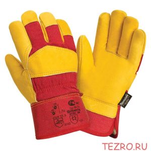 Кожаныекомбинированныеутепленныеперчатки"TZ SiberiaThinsulate"